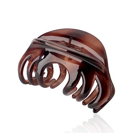 Stor stilig hårklemme i organisk glass - hårklemmer for innendørs og utendørs bruk