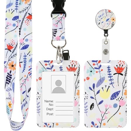 1 stk. kortholder snor med personligt tryk, snor til halskæde, B