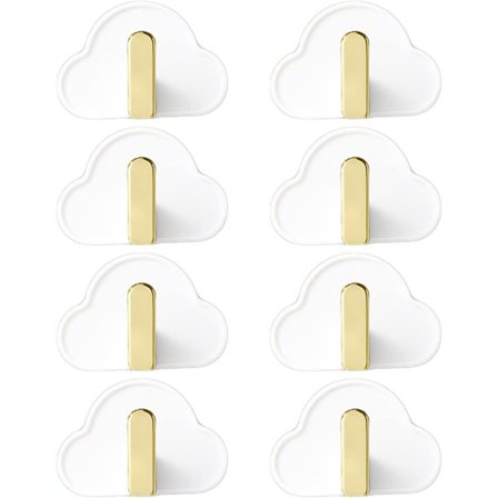 8 kpl itseliimautuvia seinäkoukkuja pilvi seinäkoukku koristeellinen avaimenpidike