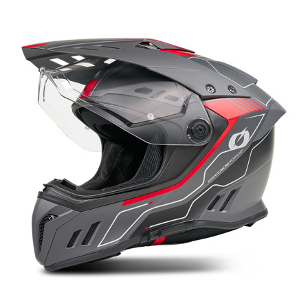 Casco Adventure O'Neal Sierra Echo Negro/Rojo XL