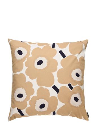 Pieni Unikko Cushion Cover Home Textiles Cushions & Blankets Cushion Covers Beige Marimekko Home