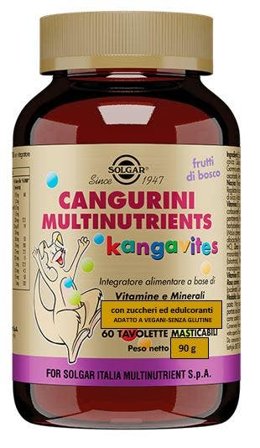 Solgar Cangurini Multinutrients Frutti di Bosco 60 Tavolette