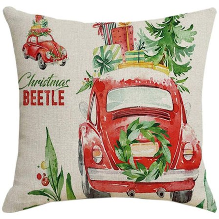 Julepude Firkantet Dekoration Pudebetræk Speciale Pudebetræk til Bil Sofa 45X45CM