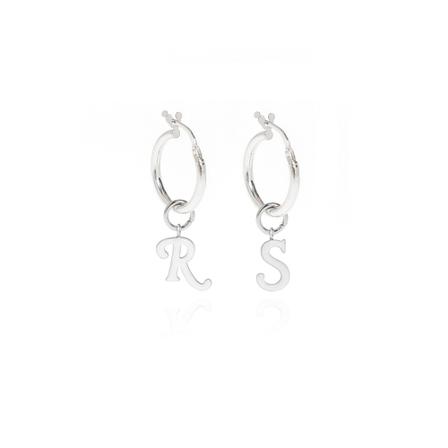 Raf Simons Earrings with logo Grå, Dame Øreringe, Størrelse: ONE Size