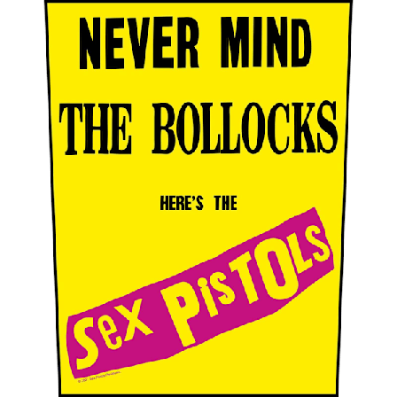 Sex Pistols Never Mind The Bollocks Patch One Size Gul/Svart