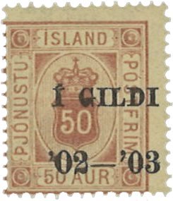 Island 1902-1903 - Tjenestemærke AFA 16 - Postfrisk