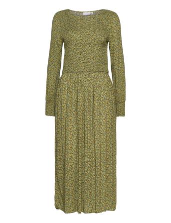 Dress W. Smock In Small Flower Prin Green Coster Copenhagen