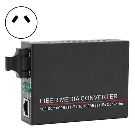 Fiber Transceiver TBCMC3602ED20 20km/SC/1310nm RJ45 Fiber Optic Router 100240V(AU Plug )