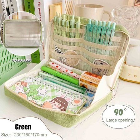 Skrivesaker Oppbevaringspose Skrivesaker Organizer GRØNN