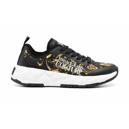 Versace Jeans Couture 72Va3Sb1Zs252G89 Polyurethane Sneakers , Zwart , Dames , Maat: 37 EU