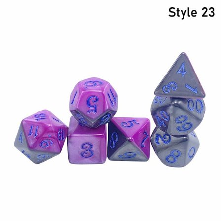7 st/ set DND-tärningar Polyedriska tärningar STYLE 23 STYLE 23