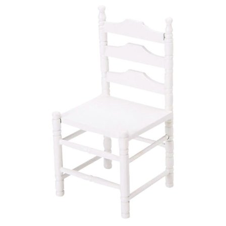 Dukkehus Model Stole Mini Hus Træstol Lille Hus Indretning Chic og Mode Børn 12.00X6.00X5.70cm 1 Sæt