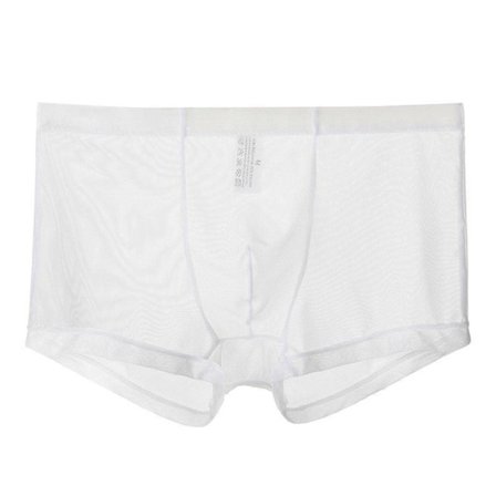 Miesten Bokserit Hengittävät Joustava Verkko Matala Vyötärö Jääsilkki Viilentävät Antiseptiset Läpinäkyvät Miesten Alushousut Miesten Alusvaatteet