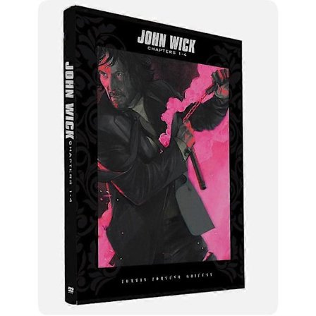 John Wick: Complete Keanu Reeves -elokuvat Luvut 1–4 englanninkielinen DVD 4-levyn Uusi