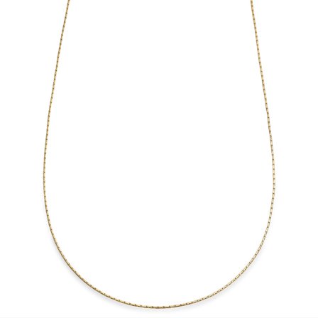 Essentials | 1 mm Gold-Tone Rectangular Box Chain Necklace for Men - Chain necklaces