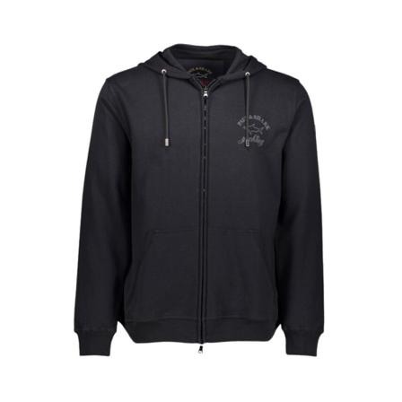 Paul & Shark Full Zip Sweatshirt With Printed Logo Sort, Herre Trøjer