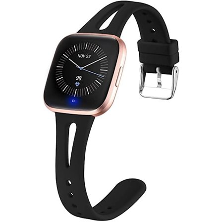 3 Ohutta Ranneketta Kelloon, Yhteensopiva Fitbit Versa 2 Rannekkeen/Fitbit Versa/Fitbit Versa Lite/SE Kanssa, Silikoninen Vaihtoranneke Älykelloon, 