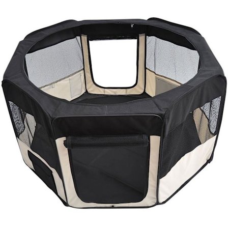 Rootz Puppy Run Outdoor Shelter - Sort, Hvid - Stof, Stål - 20,08 cm x 25,59 cm x 2,76 cm
