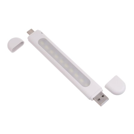 Bärbar USB driven LED-lampa Liten USB nattlampa Stöd Micro USB/ TypeC