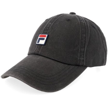 Fila - Svart unconstructed Keps - Ponticello Black Dad Cap @ Hatstore