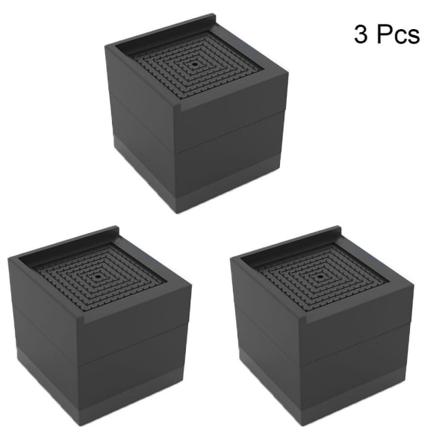 4 Stk Sengestige Møbler Heveblokker Møbelstige Black 3Pcs-3Pcs