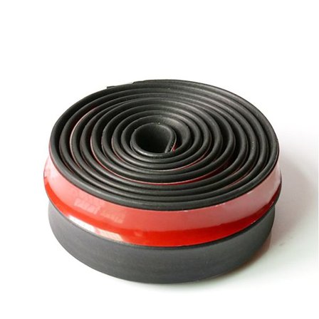 Bil Front Bumper Protector Självhäftande Anti-kollisionsstång Gummiskydd Stötfångare