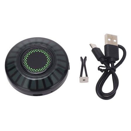 Röstaktiverad pickup-lampa, rund, färgglad, 3D-ljuseffekt, snabb respons, RGB-rytmiskt ljus för bil