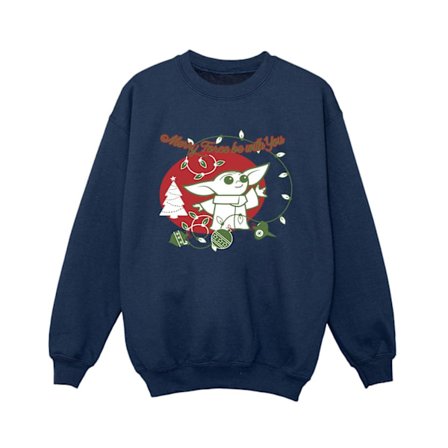 Star Wars The Mandalorian Boys Baby Yoda Force Be With You Sweatshirt