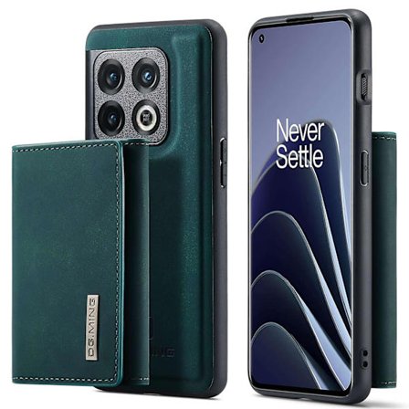 Dg.ming M1-serie til Oneplus 10 Pro 5g Magnetisk adsorption 2-i-1 pung Pc+tpu+pu læder telefon drop-proof etui med kickstand