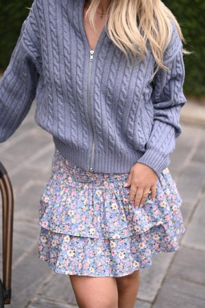 Sorrento skirt Wild Floral Blue Combo L