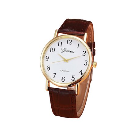 Herre Mode Ure Ure Ure Læder Casual Kjoler Håndled Krystaller