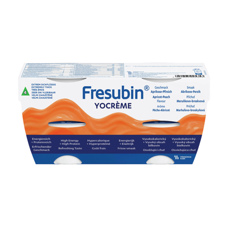 Fresubin YoCrème Næringskrem, Aprikos/fersken, 4x125 ml