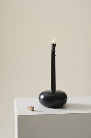 Jotex - Kerzenleuchter Grauschwarz - PUCK - Kaufe Kerzenleuchter bei Jotex