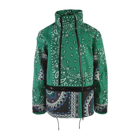 Sacai, Light Jackets Groen, Heren, Maat:M