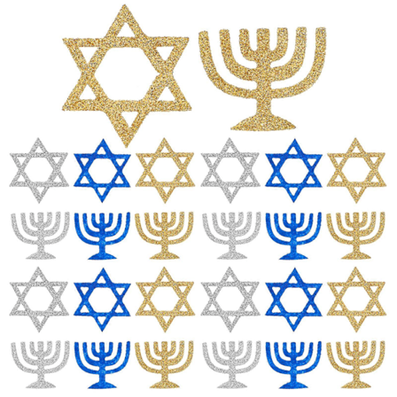 100 kpl Hanukka Paperikonfetti Chanuka Juhlakonfetti Pöytäkoristeet Juhlatarvikkeet