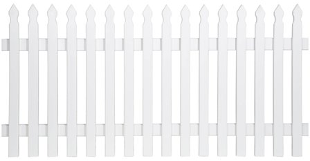 Jabo Styrsö 4530 Staket 180x90 cm, vit, träskyddsbehandlad gran, Utemiljö
