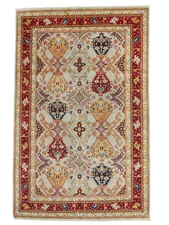 Tkany Ręcznie Kazak Fine Dywan 199X298 Wełniany Brunatny/Pomarańczowy