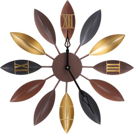 Stor väggklocka i metall Cuisin Geante Pendul Murales Silent Bureau 55 centimeter