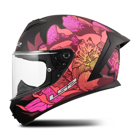 Integrální Helma LS2 FF820 Rapid III Poppies Černá/Růžová M