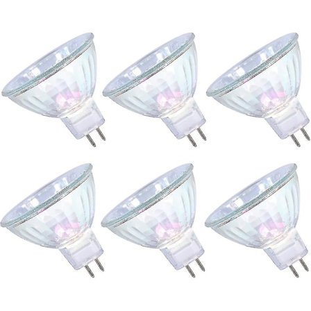 Mr16 Halogen Lyspærer 50w 12v Gu5.3 Spotlight Pære Dæmpbar, 4000 Timer Ekstra Lang Levetid, 36 Strålevinkel, 3000k Varmt Hvidt, 2 Pins Base, Dichroic