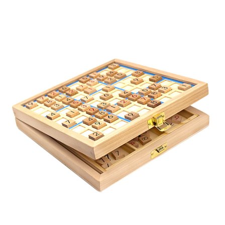 Børns uddannelsesmæssige tre-i-en Sudoku spil skak 4/6/9 ni-kvadrat gitter voksen intelligens forældre-barn skrivebords trælegetøj