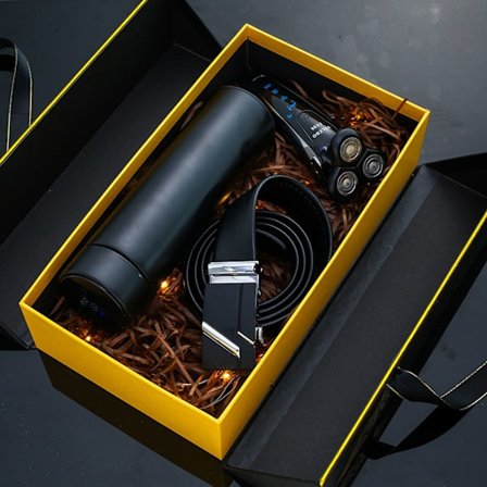 High-end affärspresentset för män Termoskopp Rakapparat Utsökta presenter för män