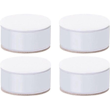 Møbelben, 4 stk. møbelstøtteben, selvklæbende kraftige møbelhævere, til sofaskab kontor (L60 x H50 mm, hvid)