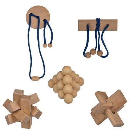 2-pak - Træpuslespil - Puslespil - Tankespil / Hjernegymnastik