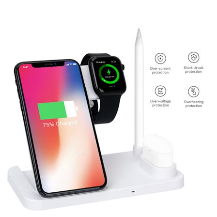 4in1 Trådlösladdnings Mobil,Apple Watch, Apple Pen, Airpods