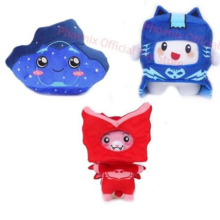 3st Lanky-box Pyjamas Maskerad Man Mjuk plysch Tecknad Robot Plysch Söt Boxy Foxy Rocky Uppstoppad Kudde Docka Härlig barnpresent NEW 3pcs F