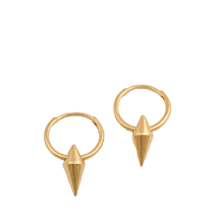 Syster P Harvey Single Spike Small Hoop Örhängen Dam Guld ONESIZE