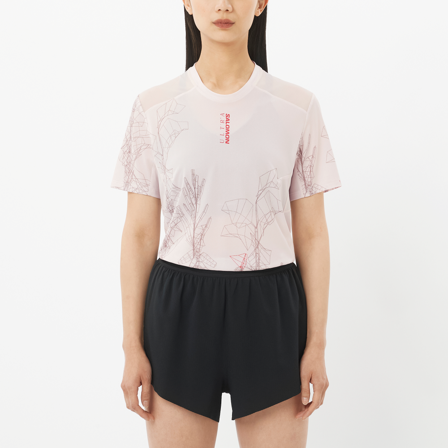 Salomon - Trička Oblečení S/lab Ultra Tee Aop W