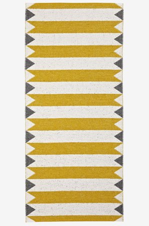 Horredsmattan - Plastmatta Peak 70 x 200 cm - Gul - Plastmattor - 70X200 - Från Homeroom