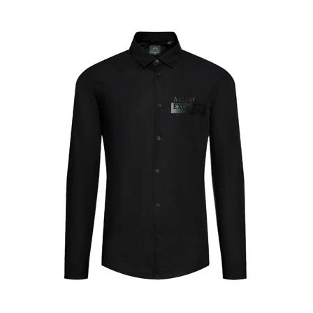 Armani Exchange, Shirts Zwart, Heren, Maat:M